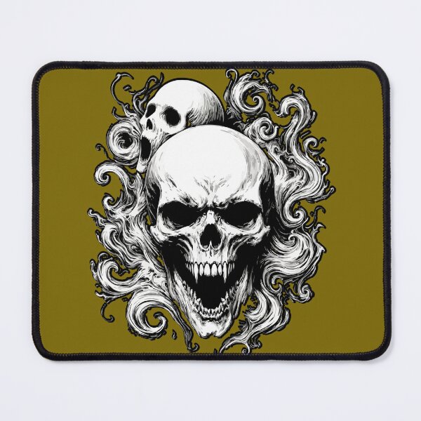 Item preview, Haunted Skull Smoke Gothic Horror Graphic T-Shirt designed and sold by VikArtStudio.