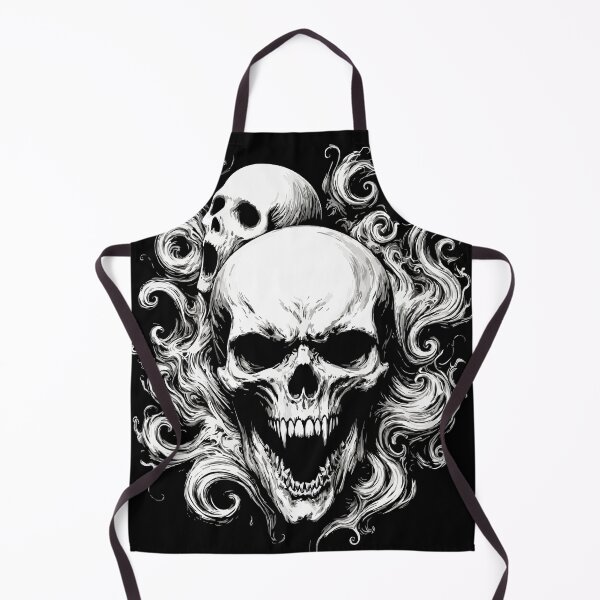 Item preview, Haunted Skull Smoke Gothic Horror Graphic T-Shirt designed and sold by VikArtStudio.
