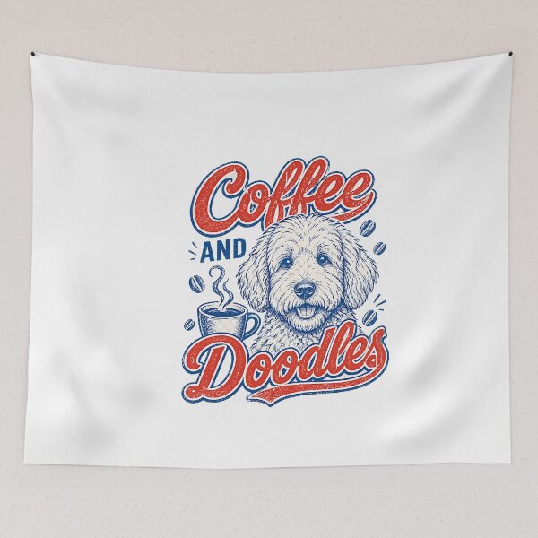 Item preview, Funny Coffee and Doodles Dog Lover Morning Caffeine Humor designed and sold by CriseldaBruning.