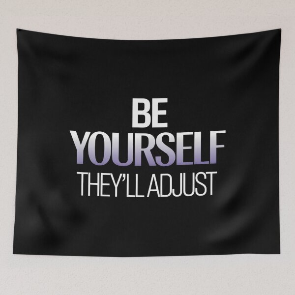 Item preview, Be Yourself They'll Adjust LGBTQ Asexual Flag Ace Pride Ally designed and sold by sailorjessiArt.