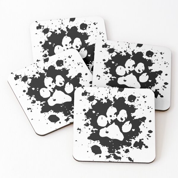 Item preview, Grunge Paw Print Ink Splatter Design designed and sold by Dmo3HarkoArt.