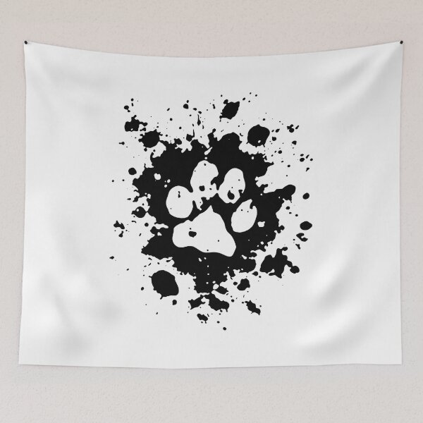 Item preview, Grunge Paw Print Ink Splatter Design designed and sold by Dmo3HarkoArt.