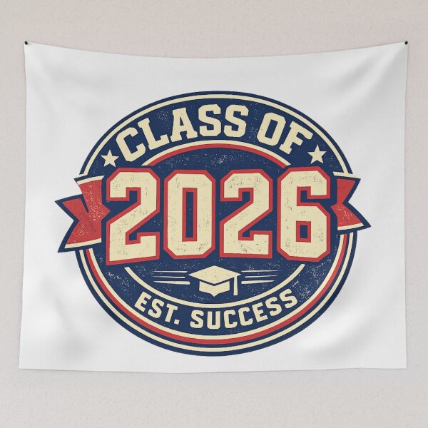 Item preview, Retro Class of 2026 Graduation Varsity Style Vintage Aesthetic designed and sold by EchoPrint Co..