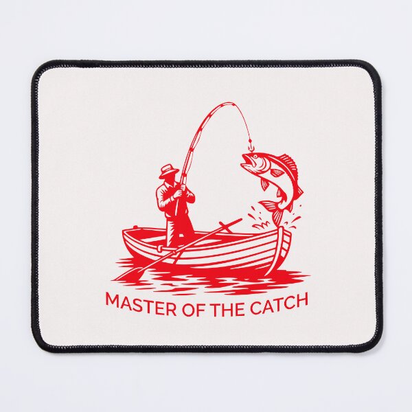 Item preview, Master of the Catch' Red Fisherman in Rowboat Logo designed and sold by 89BLACK.