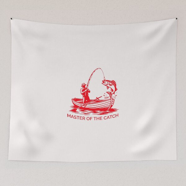 Item preview, Master of the Catch' Red Fisherman in Rowboat Logo designed and sold by 89BLACK.