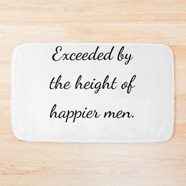 Item preview, "Exceeded by the height of happier men." - handwriting black designed and sold by ariksworld.