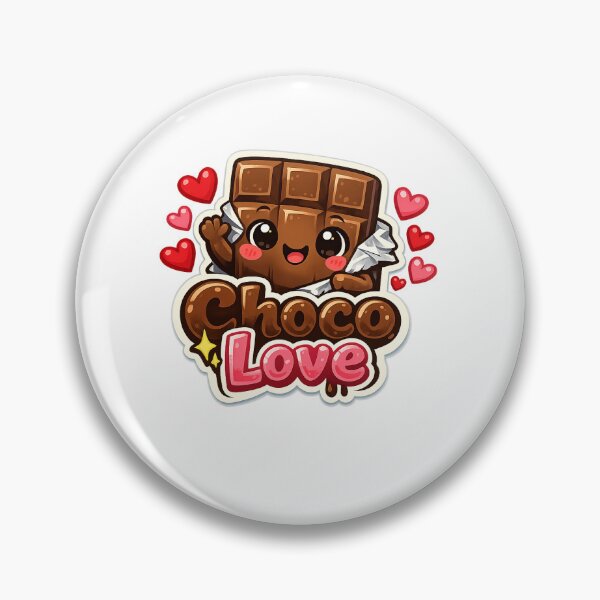 Item preview, Chocolate Love Sticker | Cute Kawaii Sweet Aesthetic designed and sold by CutePrintCorner.