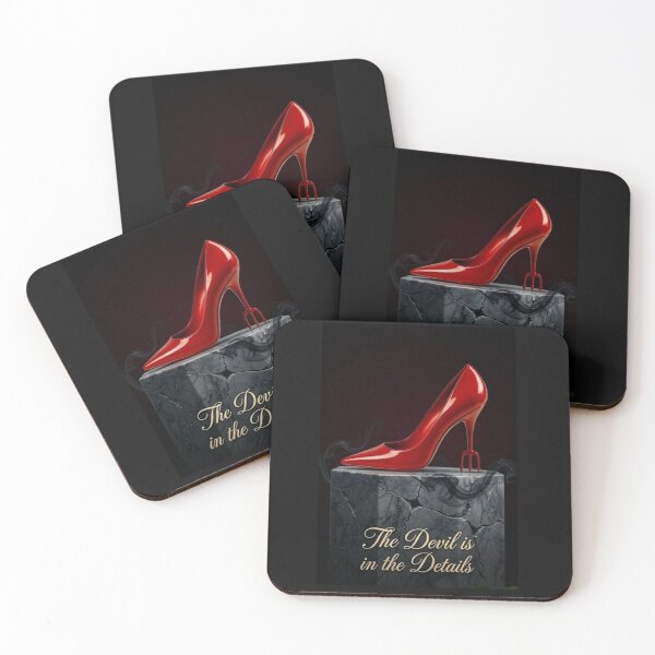 Item preview, Devil Heel Stiletto Dark Art Print — The Devil is in the Details  Luxury Fashion Poster for Bold Women designed and sold by NUVYStudio.