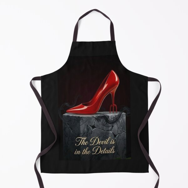 Item preview, Devil Heel Stiletto Dark Art Print — The Devil is in the Details Luxury Fashion Poster for Bold Women designed and sold by NUVYStudio.