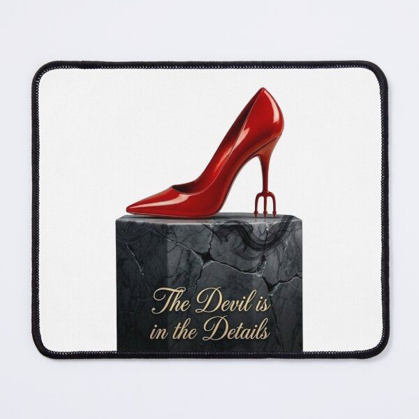 Item preview, Devil Heel Stiletto Sticker — The Devil is in the Details Red High Heel Fashion Design for Women designed and sold by NUVYStudio.