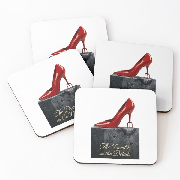 Item preview, Devil Heel Stiletto Sticker — The Devil is in the Details  Red High Heel Fashion Design for Women designed and sold by NUVYStudio.