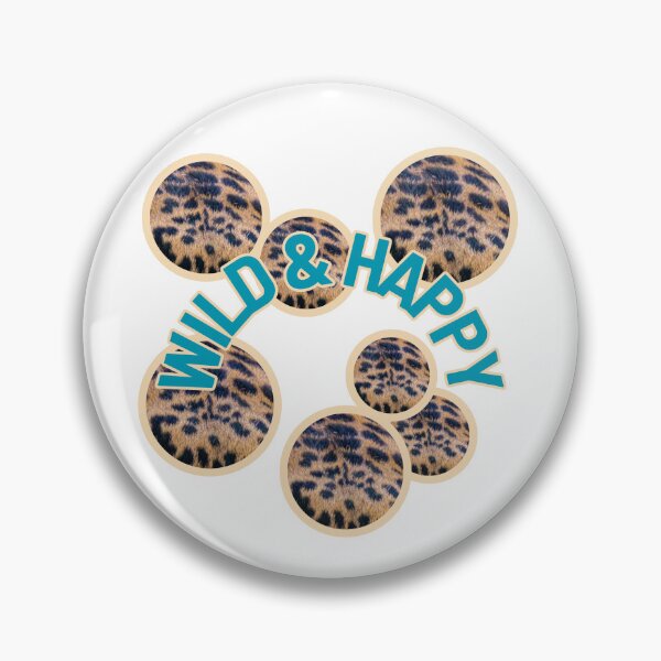 Item preview, Wild and Happy - Leopard Print Aesthetic Quote Design designed and sold by PaniKulka.