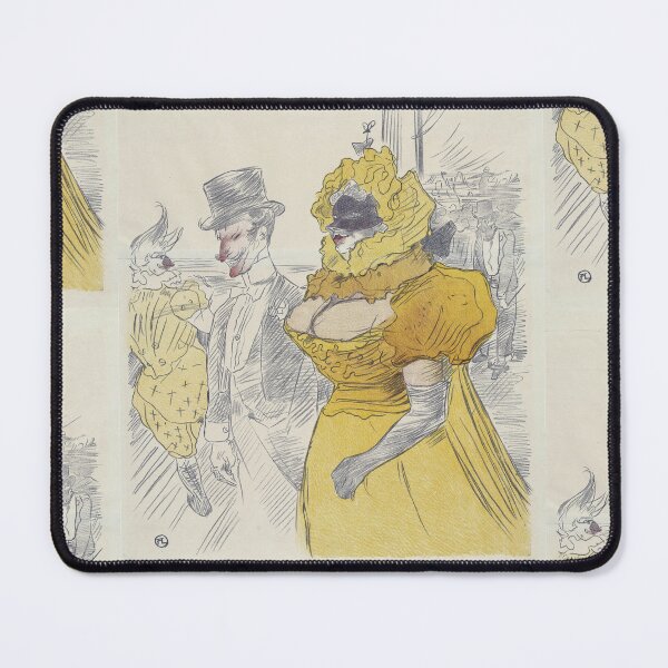 Aperçu de l'œuvre Affiche Au Bal des Étudiants de Henri de Toulouse-Lautrec | Affiche Cabaret Belle Époque créée et vendue par artofuniverse.