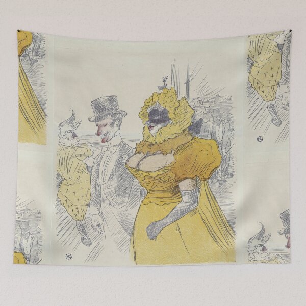 Item preview, Affiche Au Bal des Étudiants by Henri de Toulouse-Lautrec | Belle Époque Cabaret Poster designed and sold by artofuniverse.