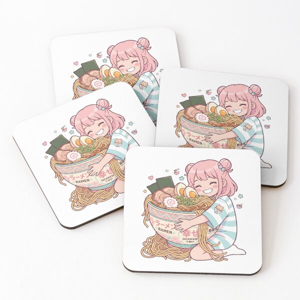 Item preview, Cute Ramen Girl Addicted to Noodles Funny Food Lover Gift Kawaii Anime Style Comfort Food Humor designed and sold by Im-Ara.