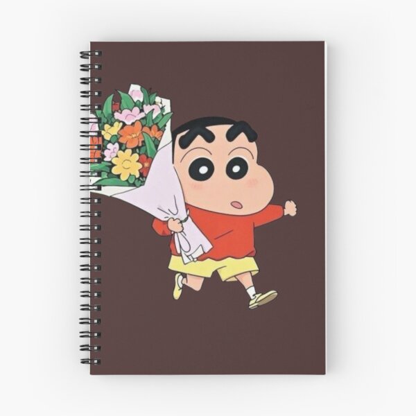Item preview, Shinchan Running with Flowers | Cute Anime Cartoon Sticker designed and sold by lilacWhim.