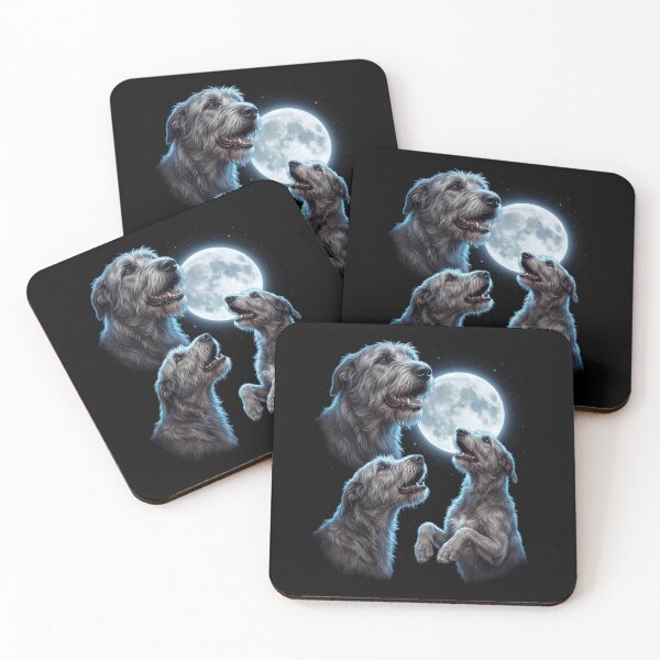 Item preview, Irish Wolfhound Howling Moon Art Dog Owner designed and sold by TerryConnells.