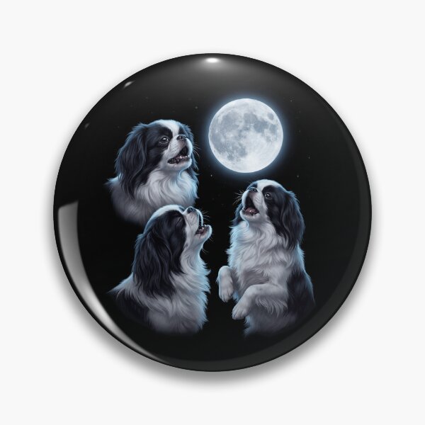 Item preview, Japanese Chin Howling Moon Art Dog Owner designed and sold by TerryConnells.