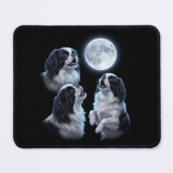 Item preview, Japanese Chin Howling Moon Art Dog Owner designed and sold by TerryConnells.