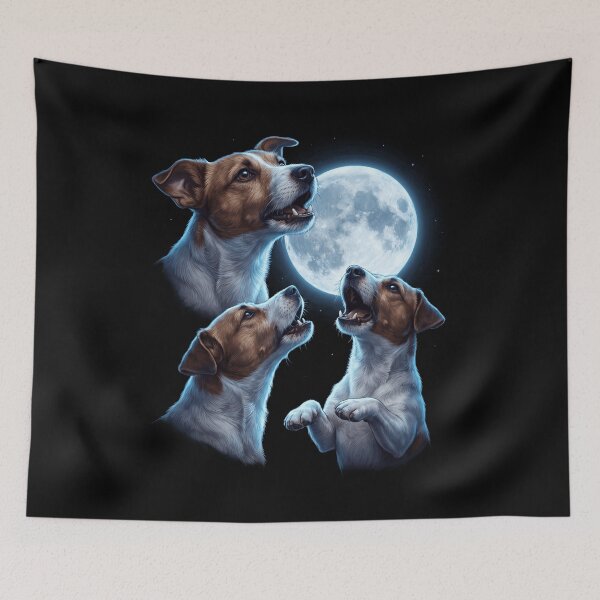 Item preview, Jack Russell Terrier Howling Moon Art Dog Owner designed and sold by TerryConnells.