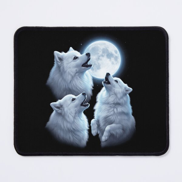 Item preview, Japanese Spitz Howling Moon Art Dog Owner designed and sold by TerryConnells.