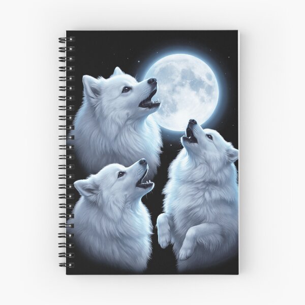 Item preview, Japanese Spitz Howling Moon Art Dog Owner designed and sold by TerryConnells.