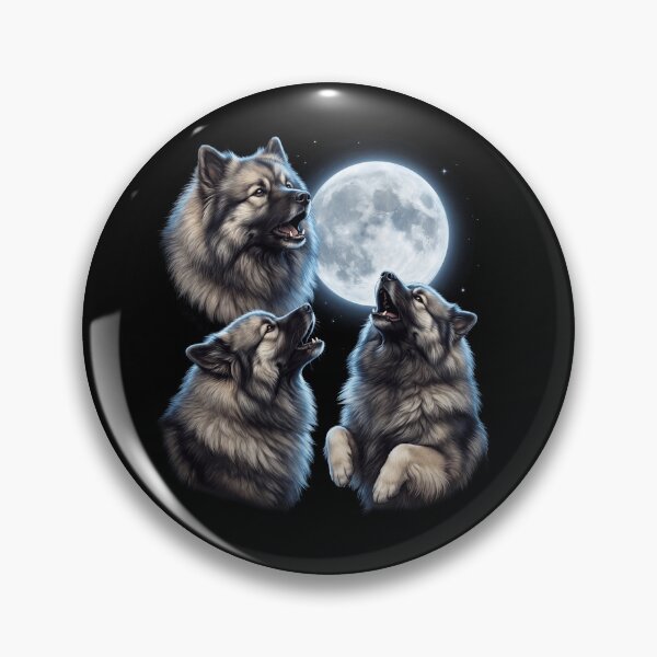 Item preview, Keeshond Howling Moon Art Dog Owner designed and sold by TerryConnells.