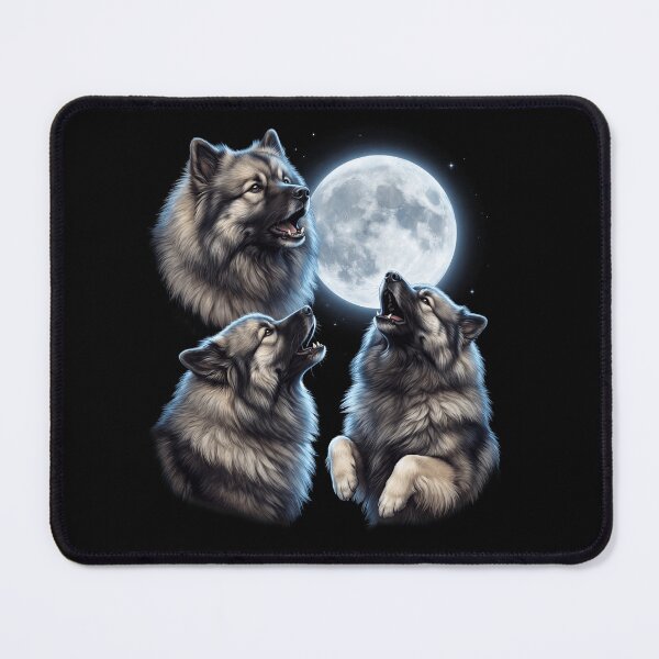 Item preview, Keeshond Howling Moon Art Dog Owner designed and sold by TerryConnells.