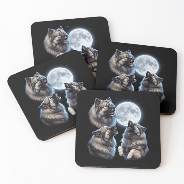 Item preview, Keeshond Howling Moon Art Dog Owner designed and sold by TerryConnells.
