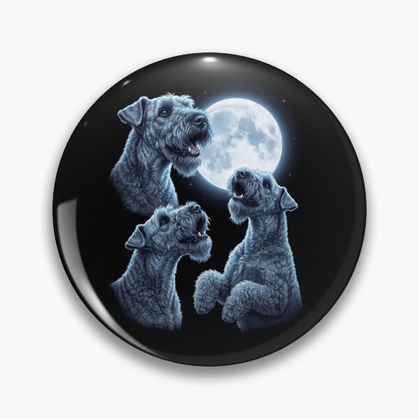 Item preview, Kerry Blue Terrier Howling Moon Art Dog Owner designed and sold by TerryConnells.