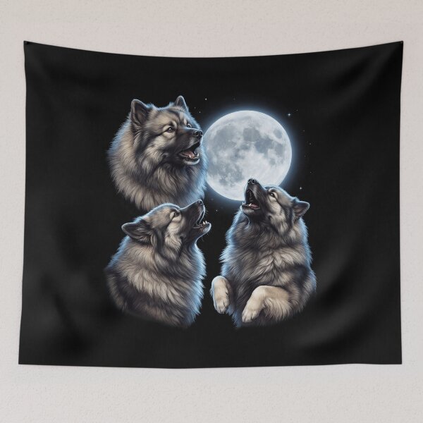 Item preview, Keeshond Howling Moon Art Dog Owner designed and sold by TerryConnells.