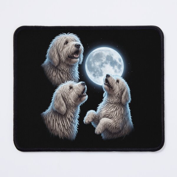 Item preview, Komondor Howling Moon Art Dog Owner designed and sold by TerryConnells.
