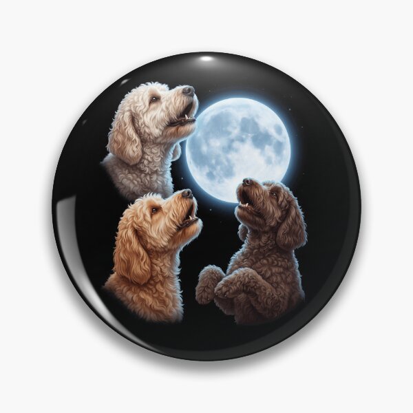 Item preview, Labradoodle Howling Moon Art Dog Owner designed and sold by TerryConnells.