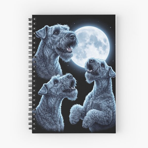 Item preview, Kerry Blue Terrier Howling Moon Art Dog Owner designed and sold by TerryConnells.