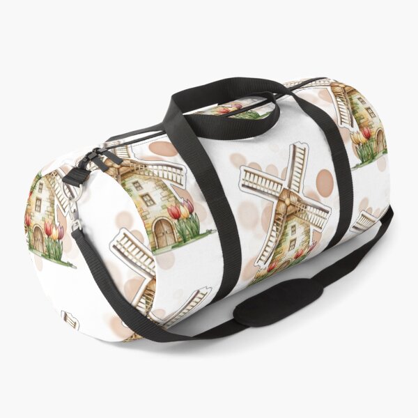 Item preview, Dutch Windmill House with Tulips Netherlands Landscape Design designed and sold by iamKRUK.