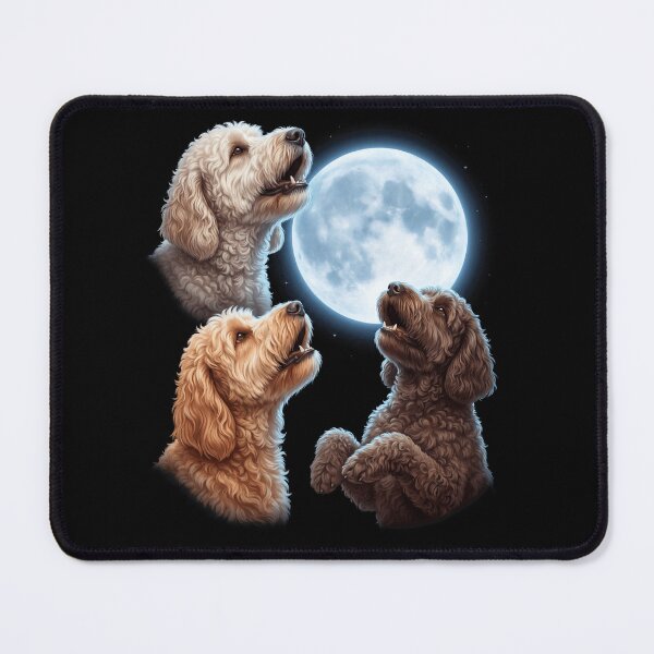 Item preview, Labradoodle Howling Moon Art Dog Owner designed and sold by TerryConnells.