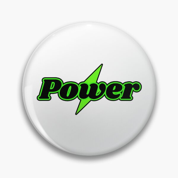 Item preview, Power Lightning Bolt - Electric Green Neon Typography designed and sold by PixelParinda.