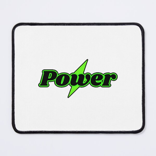 Item preview, Power Lightning Bolt - Electric Green Neon Typography designed and sold by PixelParinda.