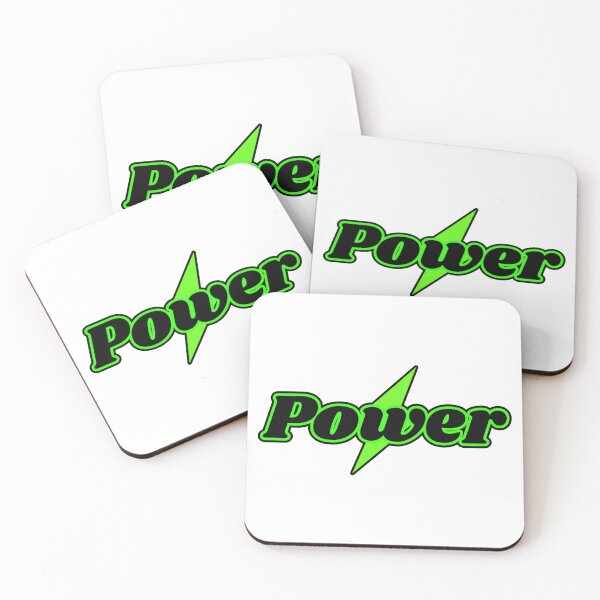Item preview, Power Lightning Bolt - Electric Green Neon Typography designed and sold by PixelParinda.