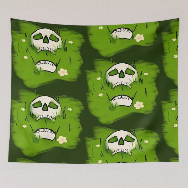 Item preview, SKULL in the grass designed and sold by pixrilic.
