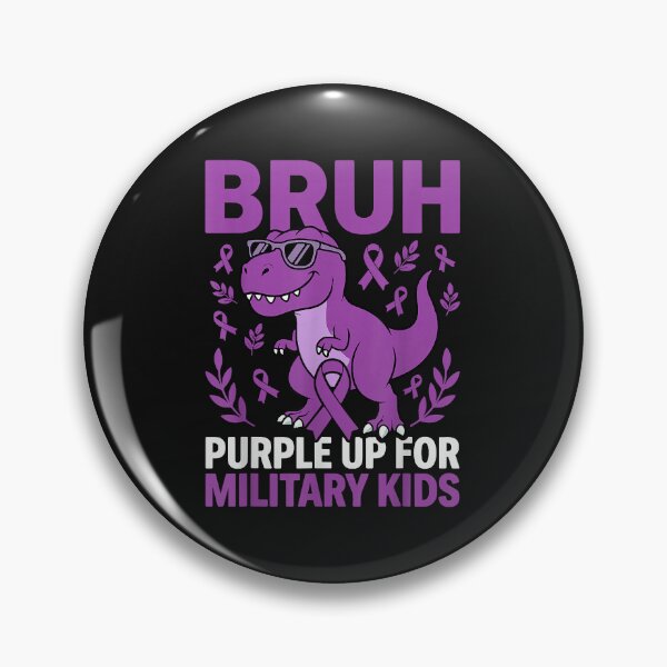 Item preview, Purple Up For Military Kids Military Child Month Dinosaur T designed and sold by bobeothuenha.