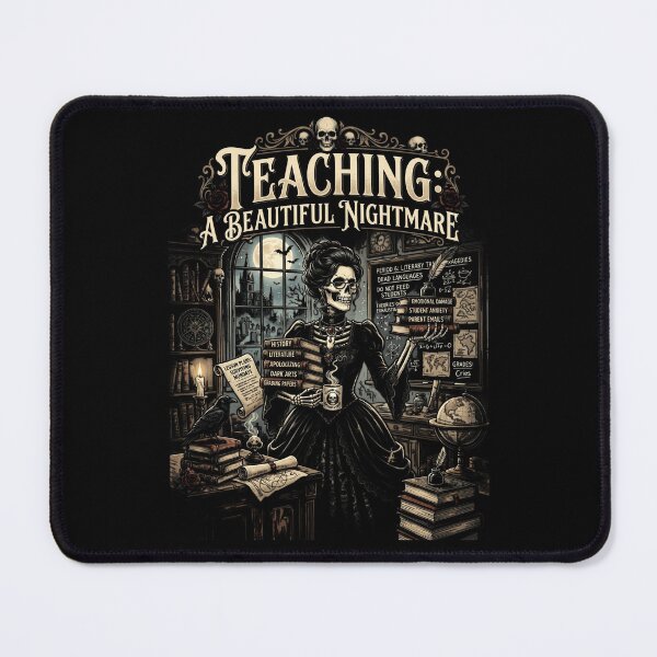 Item preview, Teaching A Beautiful Nightmare Gothic Skeleton Teacher Dark Academia designed and sold by printedartgoods.