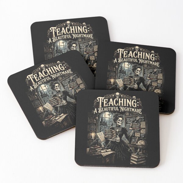Item preview, Teaching A Beautiful Nightmare Gothic Skeleton Teacher Dark Academia designed and sold by printedartgoods.