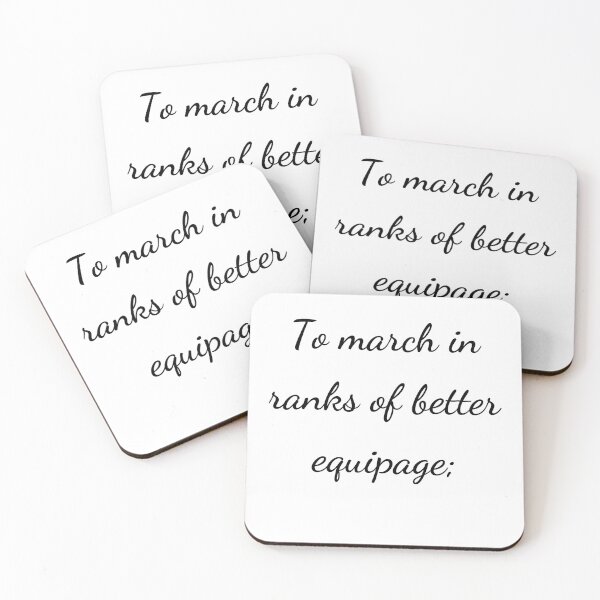 Item preview, "To march in ranks of better equipage;" - handwriting black designed and sold by ariksworld.