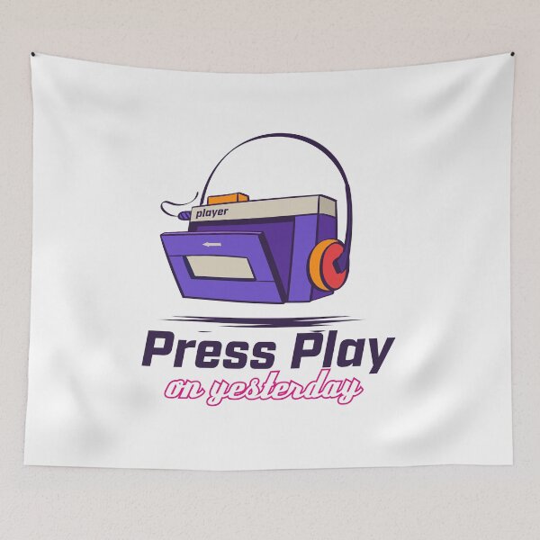 Item preview, Back to the 90’s – Retro Vintage Music & Cassette Nostalgia Design 6 designed and sold by mcraft studio.