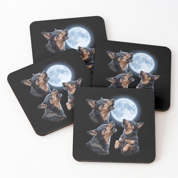 Item preview, Lancashire Heeler Howling Moon Art Dog Owner designed and sold by TerryConnells.