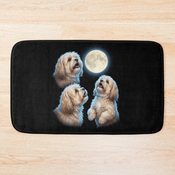 Item preview, Lhasa Apso Howling Moon Art Dog Owner designed and sold by TerryConnells.