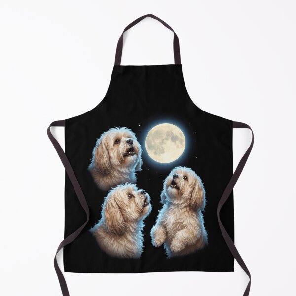 Item preview, Lhasa Apso Howling Moon Art Dog Owner designed and sold by TerryConnells.