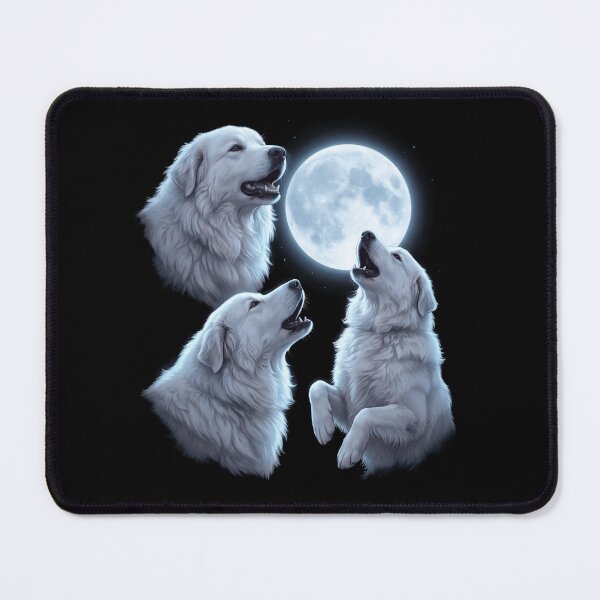 Item preview, Maremma Sheepdog Howling Moon Art Dog Owner designed and sold by TerryConnells.