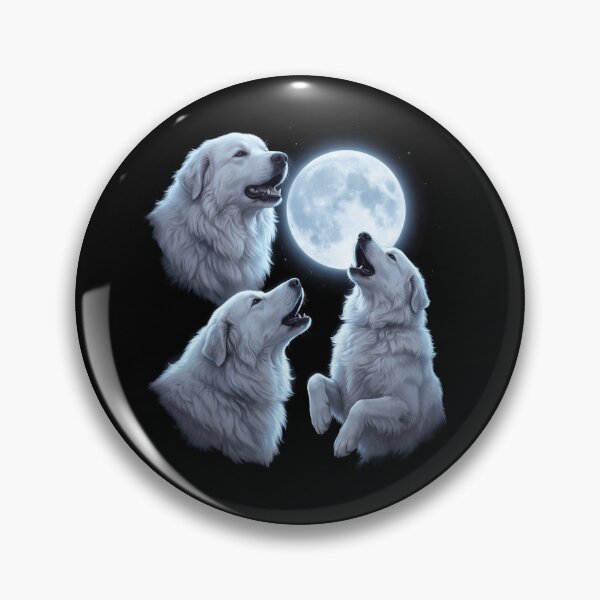Item preview, Maremma Sheepdog Howling Moon Art Dog Owner designed and sold by TerryConnells.